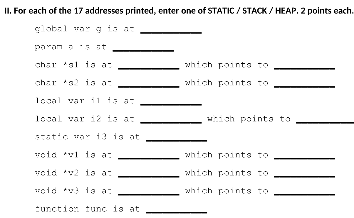  #include #include #include int g = 100; static void func( int