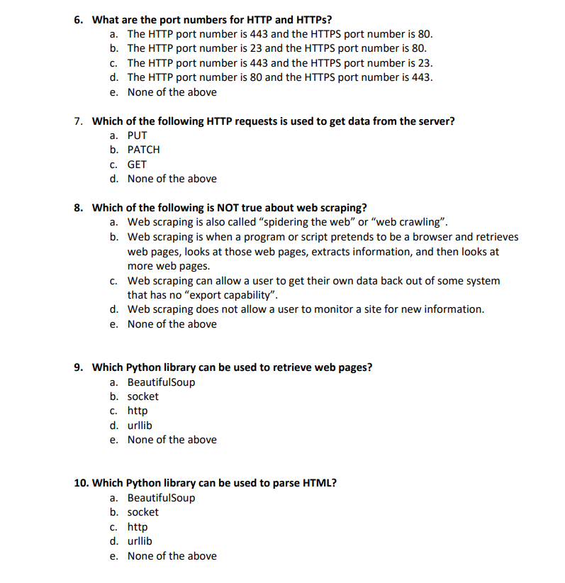 a. High Throughput Text Protocol b. Hyper-Text Translation Protocol c. Hyper-Text Transport