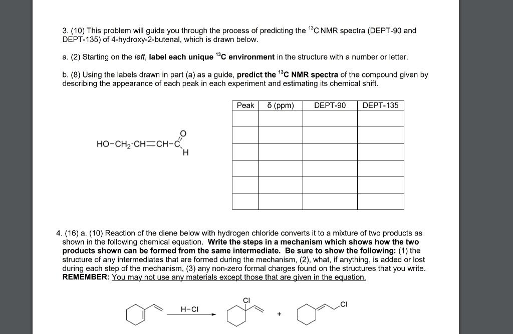 Please answer 3a and 3b and please show work 3. (10) This