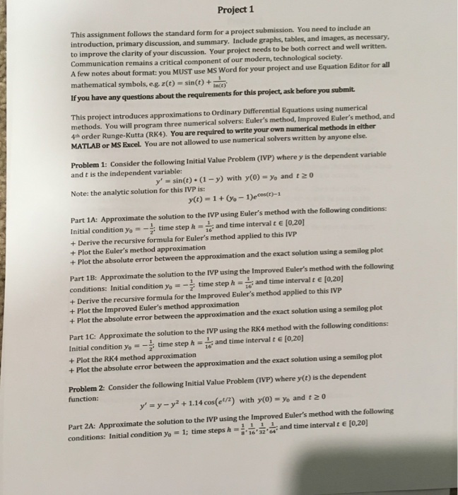  Can someone answer these question using MATHLAB This assignment follows the