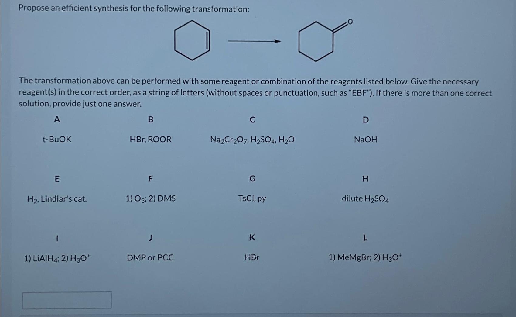  Propose an efficient synthesis for the The transformation above can be