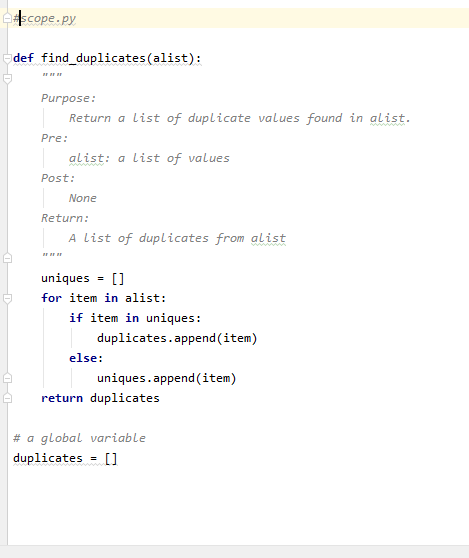 diagram, showing all the variables and values in the snippet. 3. Question: