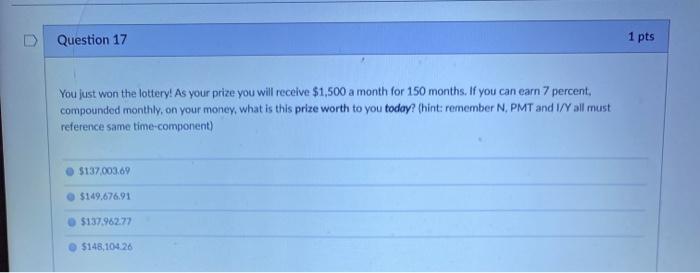 rate of 6%? 513335 514130 598.25 5138.20 Question 14 1 pts ABC