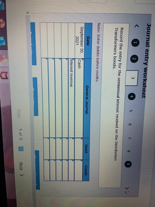 31 Acquired 89 Distribution Transformers Corporation bonds costing $420,000 at face value.