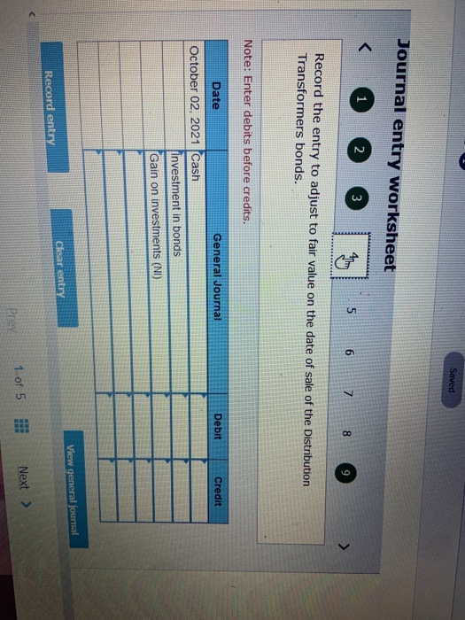 ep. 1 Acquired $960,000 of American Instruments' 10% bonds at face value.