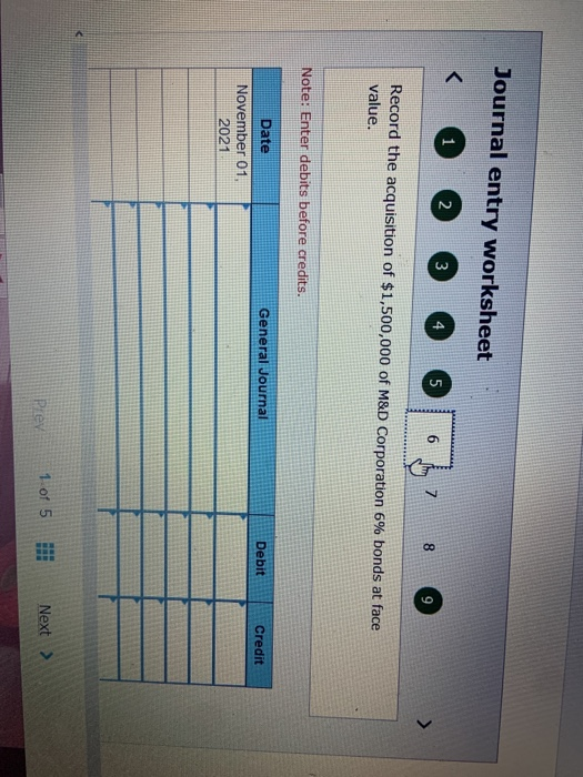 2 Sold the Distribution Transformers bonds for $455,000. "ov. 1 Purchased $1,500,000