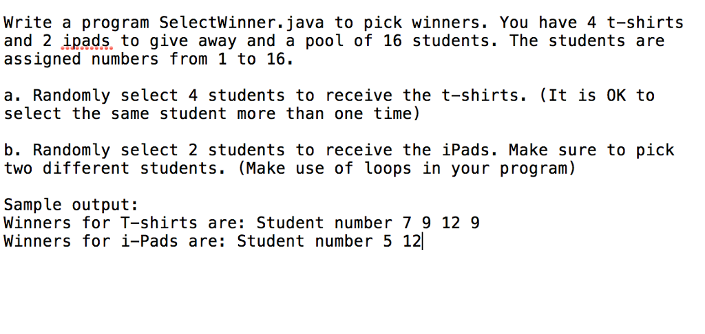 This is a programming assignment for Java. Can I please get some