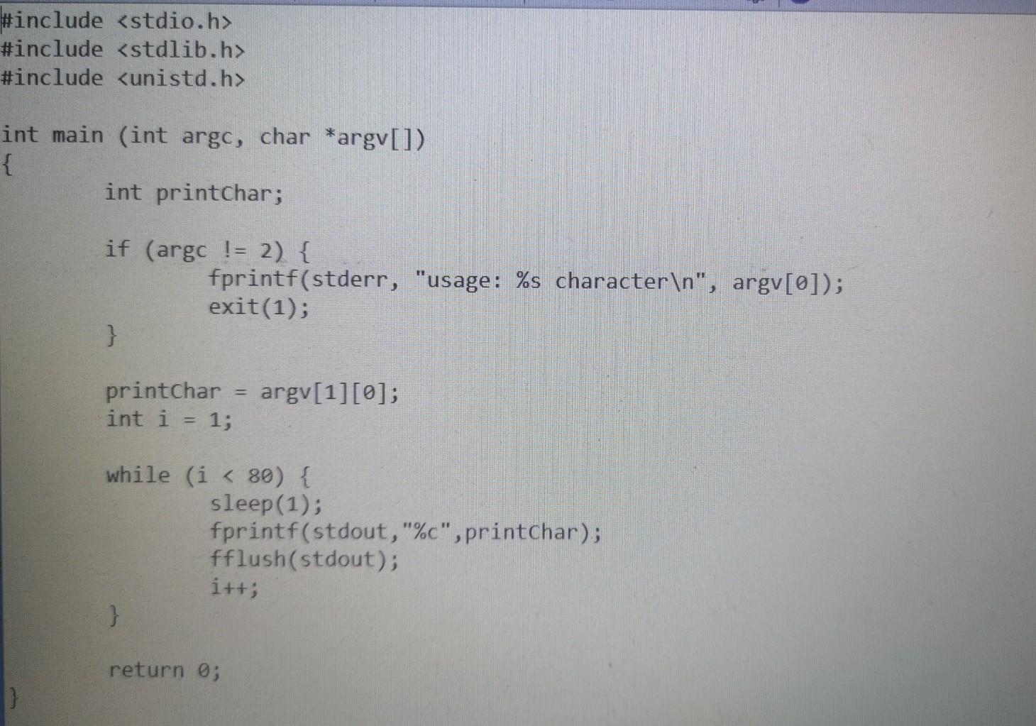  This P1.c Do question 4, 6, 8 and 10 Use putty