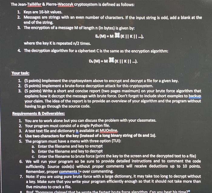 possible. please and thank you heres the whole assignment. im using PyCharm