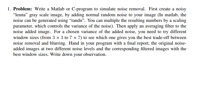 WRITE A MATLAB PROGRAM PLEASE!!! please type it out instead of writing.