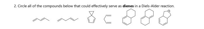  2. Circle all of the compounds below that could effectively serve
