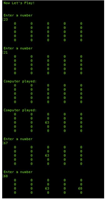 1 to 100 (no repeats). The game can be between two users