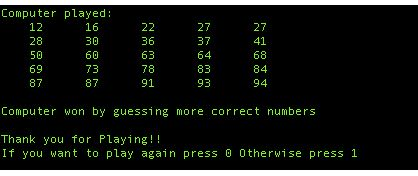 or between you and computer. Both the players will get two guesses