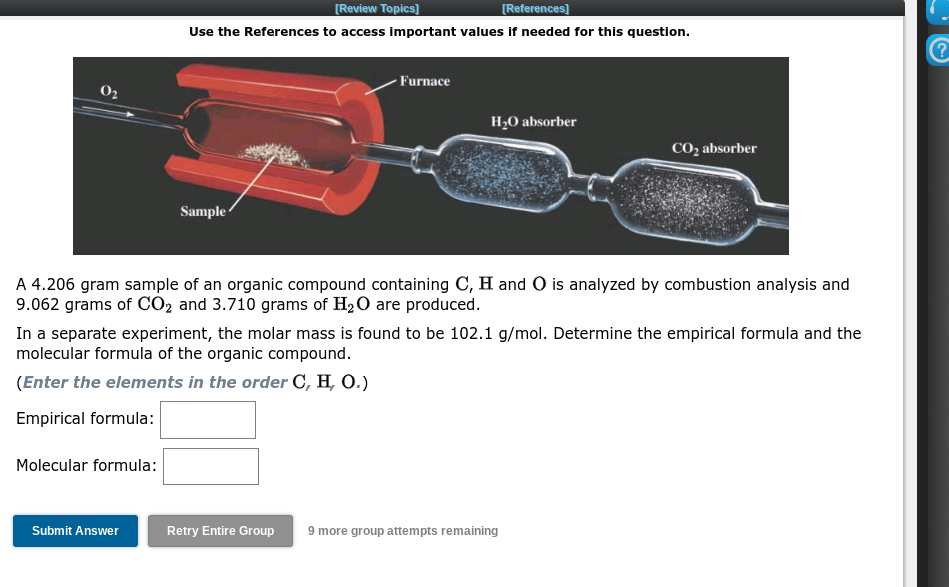  Use the References to access important values if needed for this