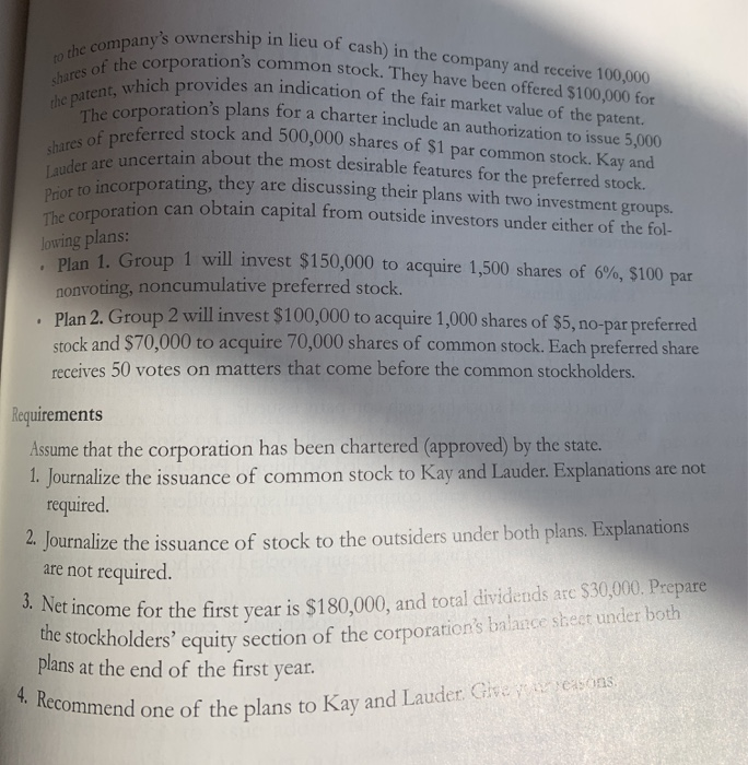 of the balance sheet for both plans). > Decision Case 13-1 Lena
