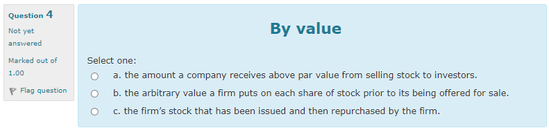 Select one: True P Flag question False Question 42 Not yet answered