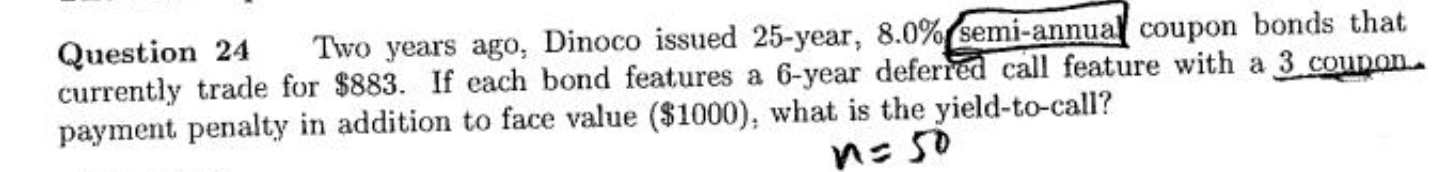 PLEASE SHOW ALL WORK AND FORMULAS. DON'T USE EXCEL. Question 24 Two