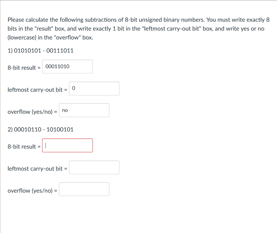  as i know, the signed binary, when i caculate subtract operation,