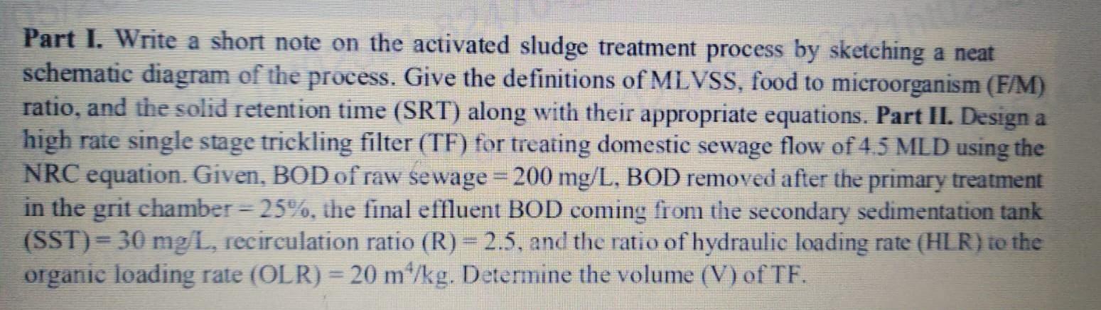  answer please Part I. Write a short note on the activated