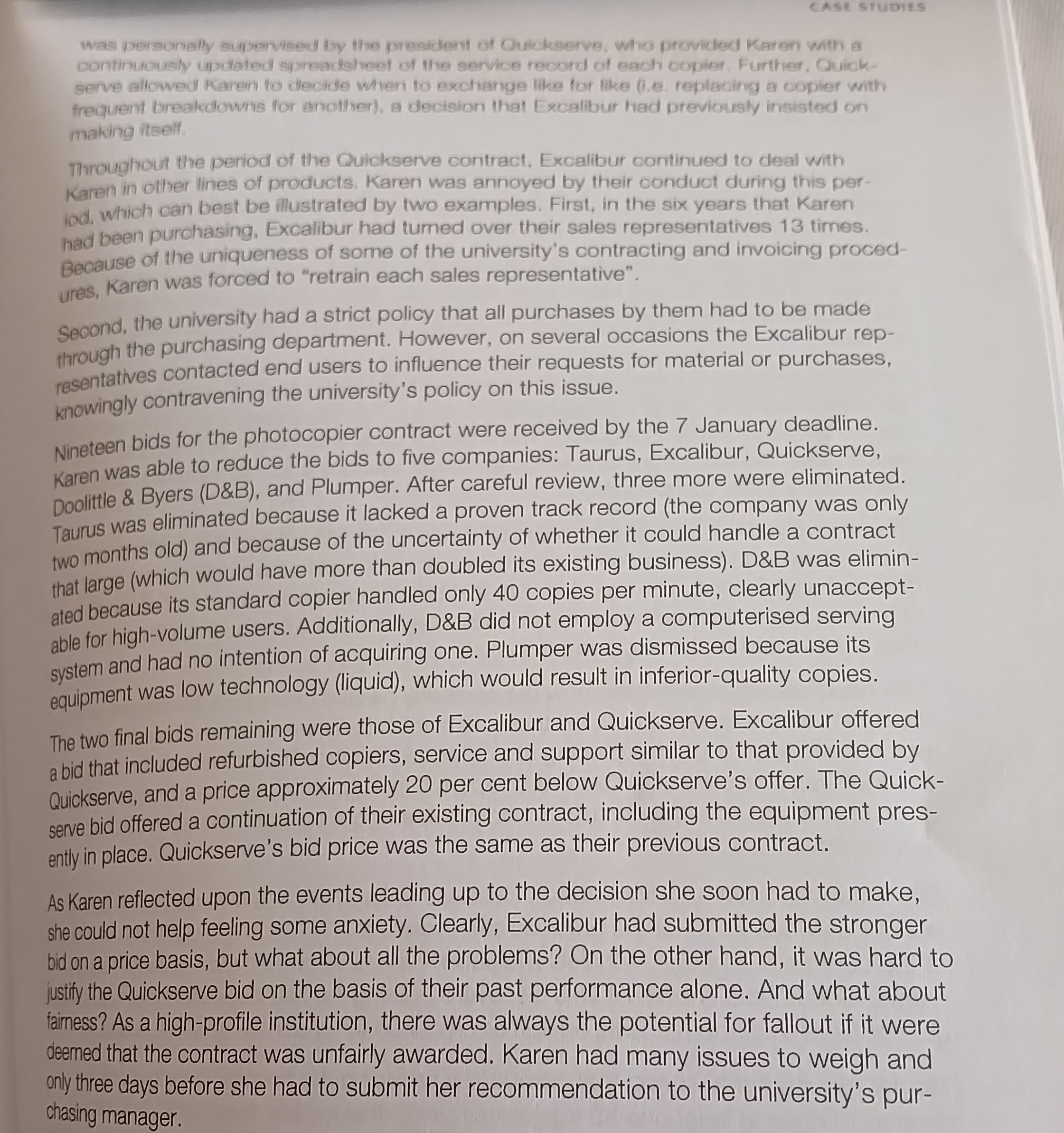  PROBLEM SOLVING (IMPROVEMENTS, RECOMMENDATIONS, HOW WILL YOU FIX IT?) CONTRACT CONTENT