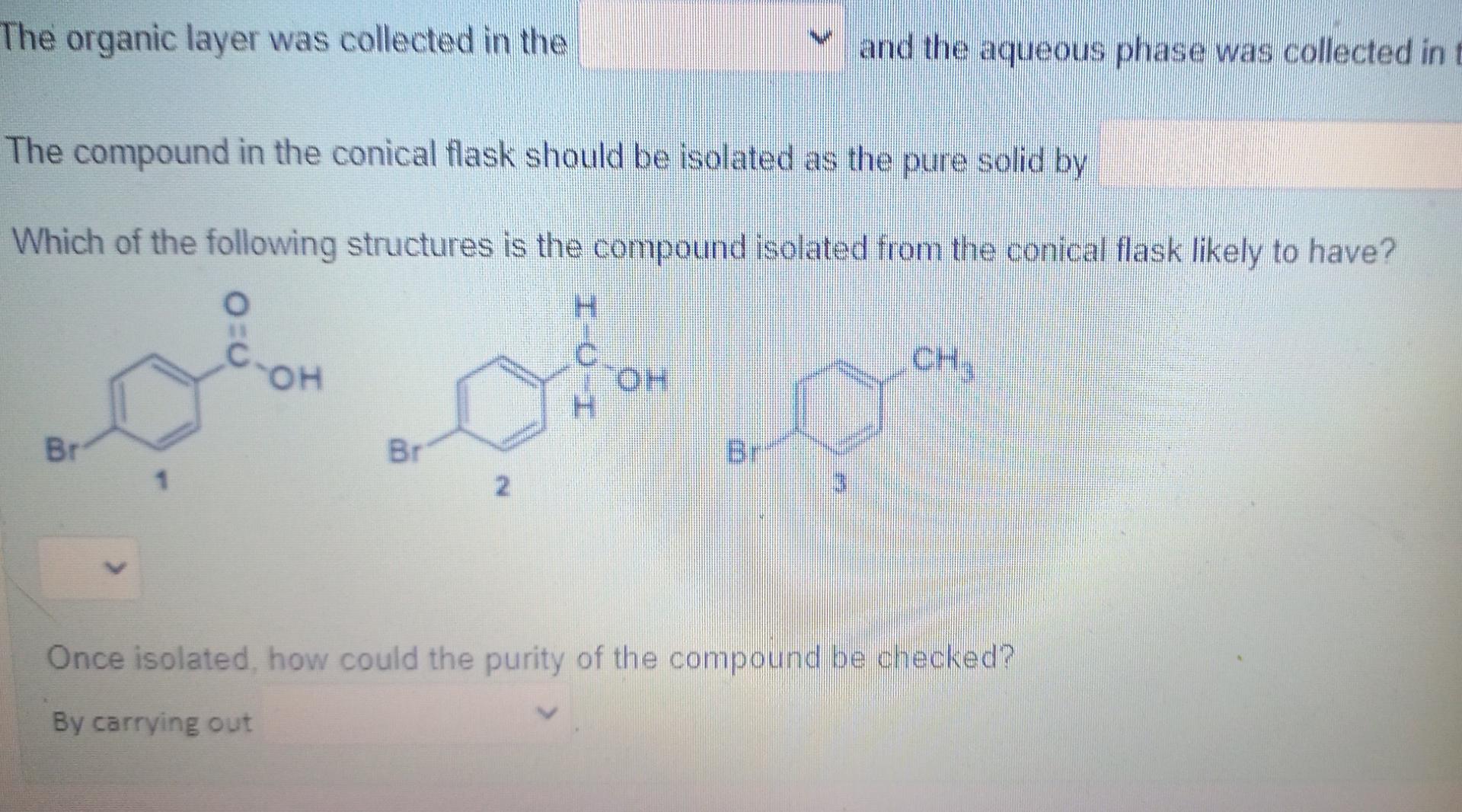 separating funnel acid base extractions The organic layer was collected in