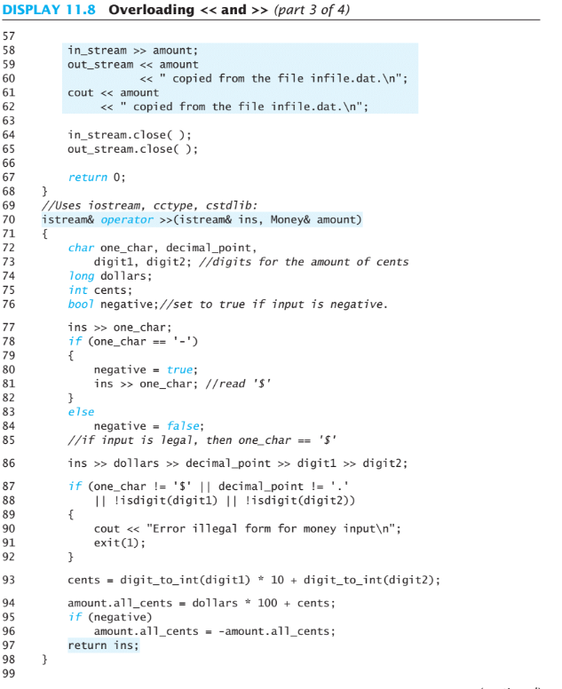11, time Money from Chapter but this define the ADT class in
