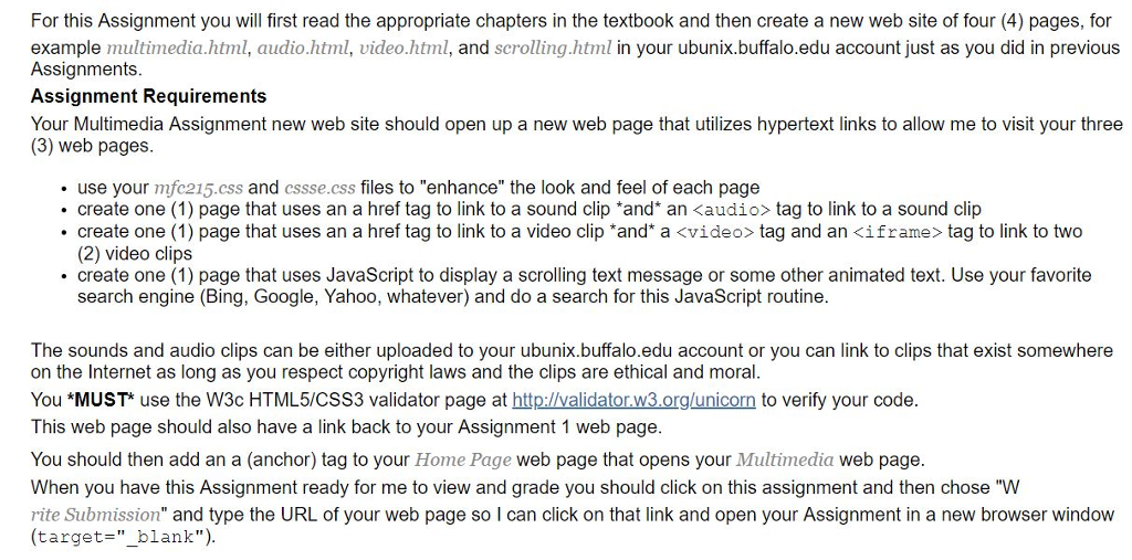  For this Assignment you will first read the appropriate chapters in