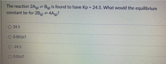 is the equilibrium constant expression for this reaction? A B [NH, Ka