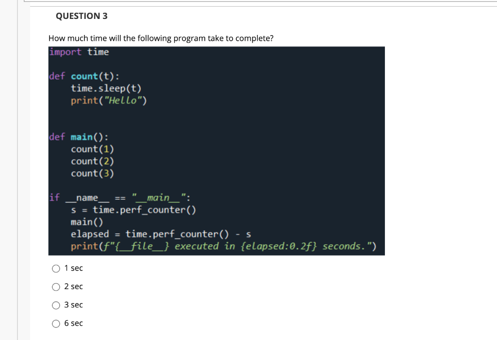 def main(): await asyncio.gather(count(1), count(2), count(3)) if I name main s =
