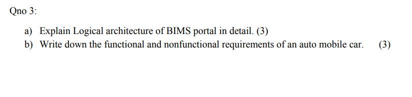 i need answer both parts with complete answer Ono 3: a) Explain