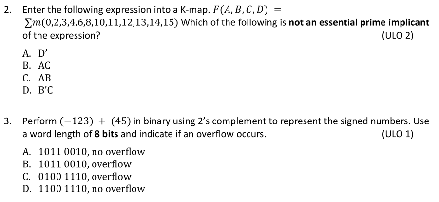  Perform (-123)+(45) in binary using 2's complement to represent the signed