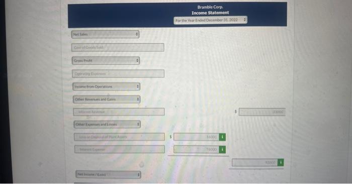 for the year ended December 31.2022 . Eramble Corpi seported the following