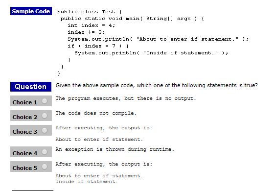  Sample Code public class Test ( public static void main String