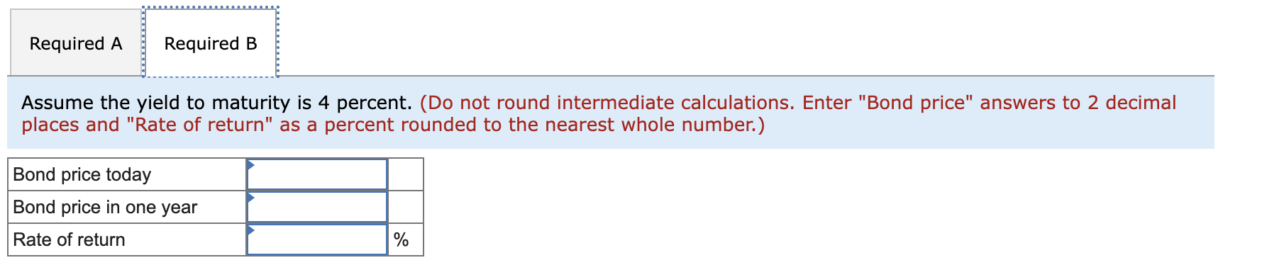 Confirm this for both a premium and a discount bond using a