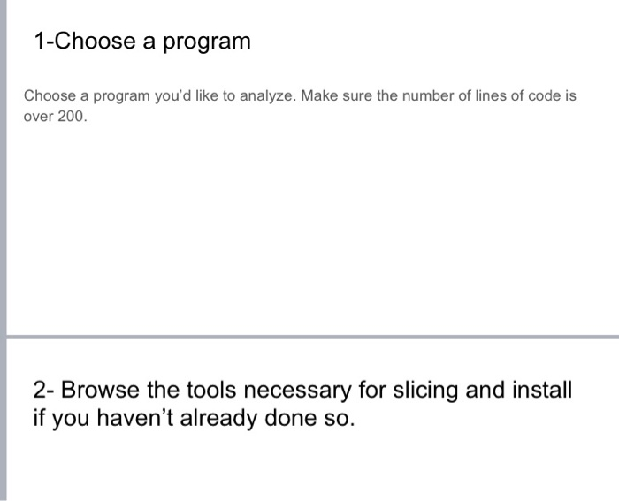  programimg language java 1-Choose a program Choose a program you'd like