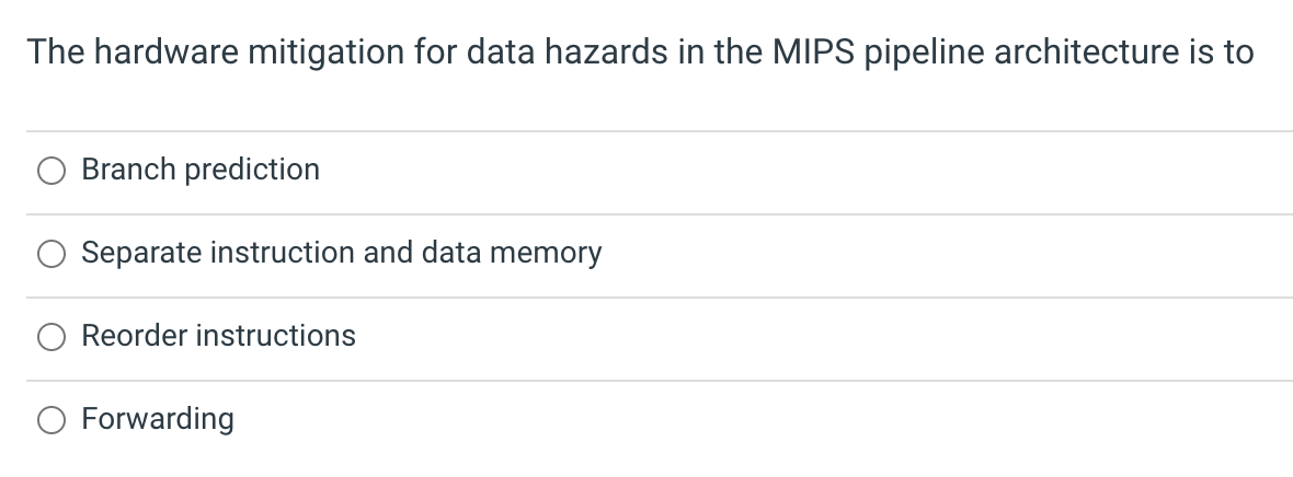 the IF stage of the MIPS pipeline? Program counter, Instruction Memory, and