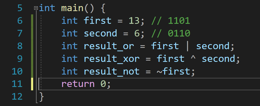  For the above code, when program running to the break point,