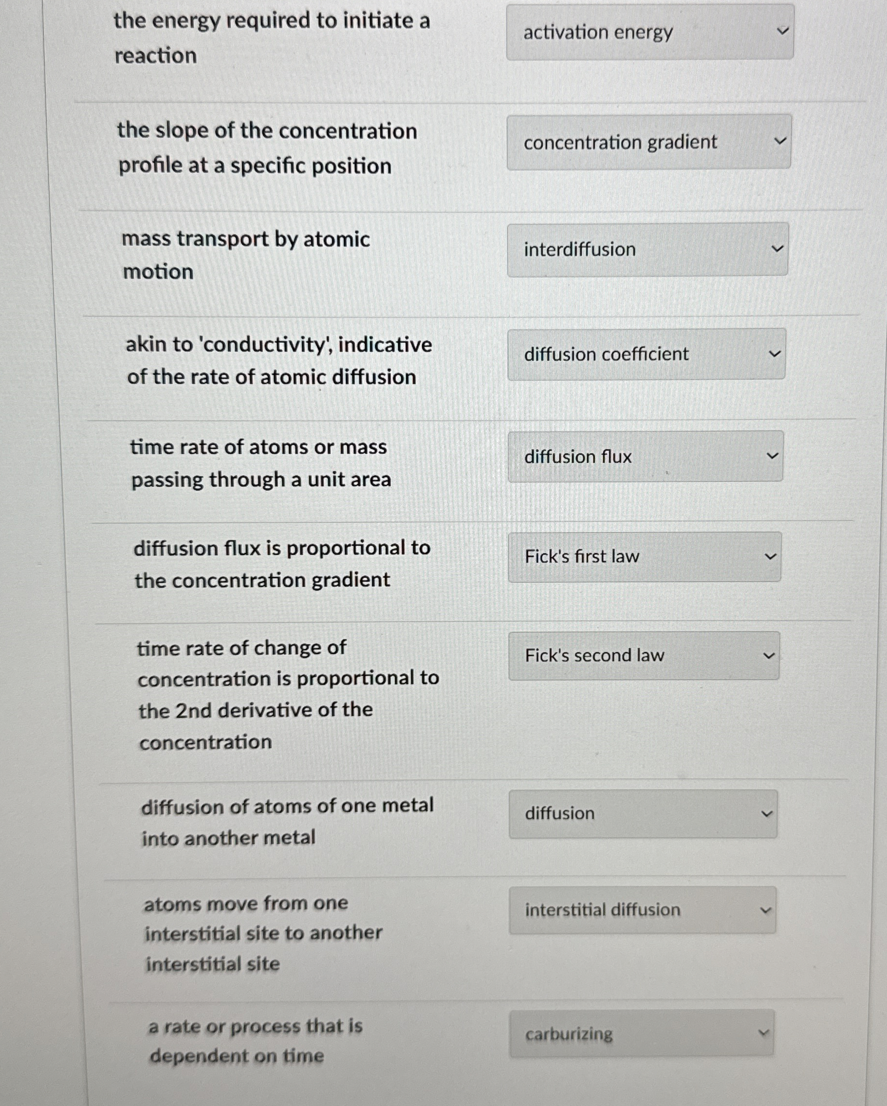  THESE ARE MATCHING, NOT SURE WHICH ARE RIGHT OR WRONG SOME