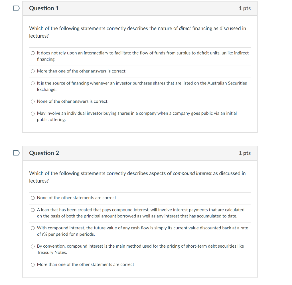 Question 1 A B C D E Question2 A B C D