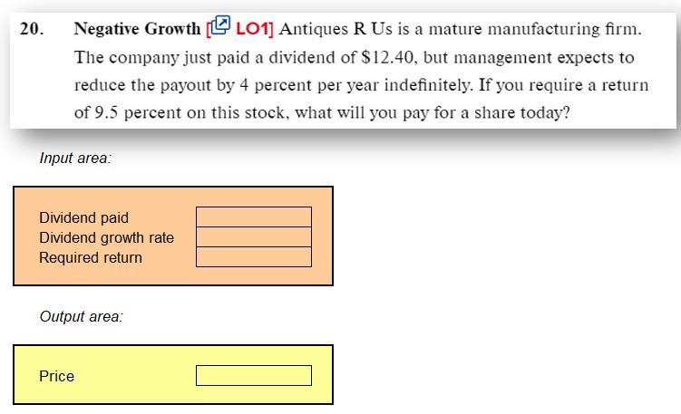 this questions in Excel format. 18. Supernormal Growth [ LO1] Synovec Co.