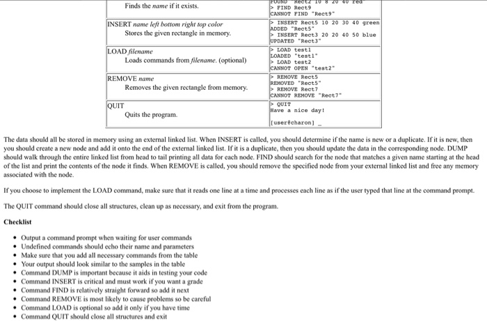 input and write all results to standard output. The user will provide