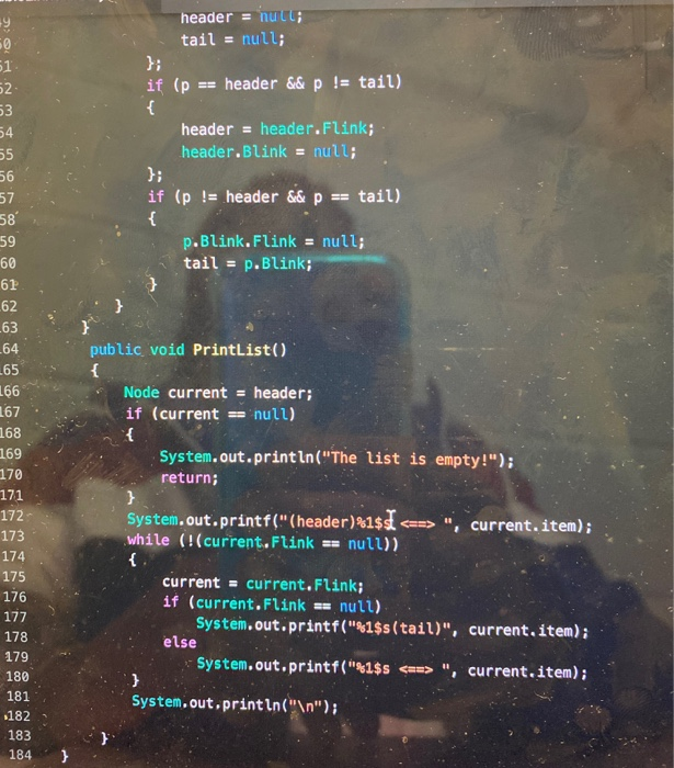 header = newNode; public Node RemoveFromHead() Node x = header; if (header