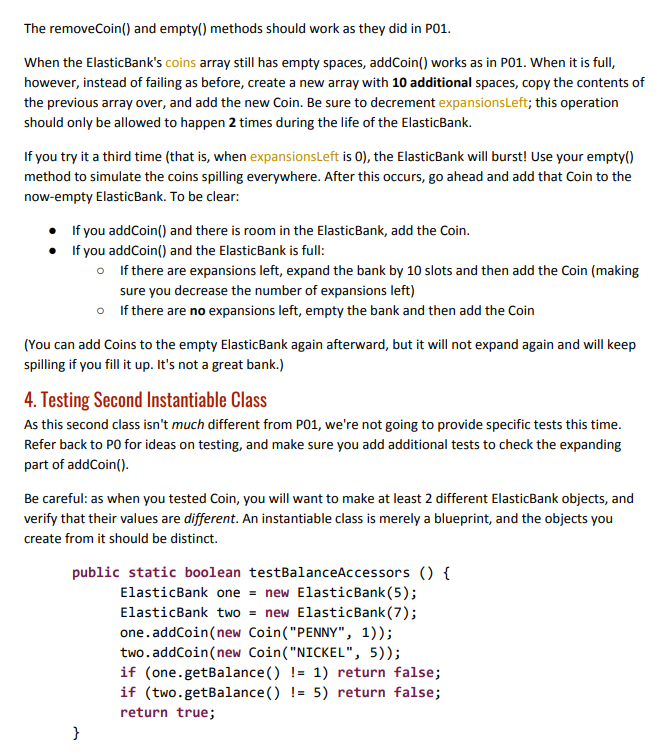 that project's src folder: Elastic Bank Coin Elastic Tester The only class