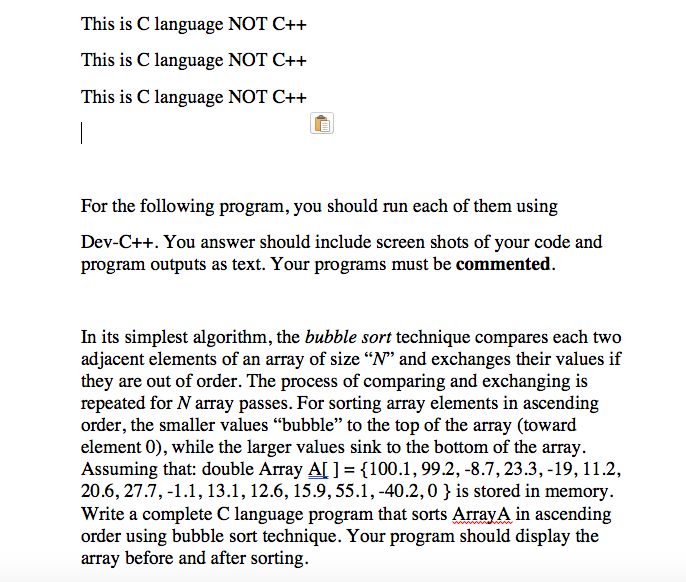 If you are not expert, please don't answer it, This is C