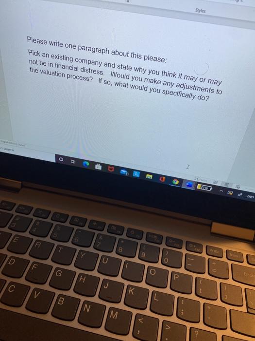  Styles Please write one paragraph about this please: Pick an existing