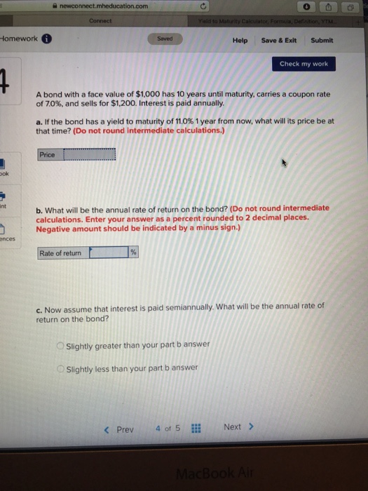  tion.com Homework Saved Help Save& Exit Submit Check my work A