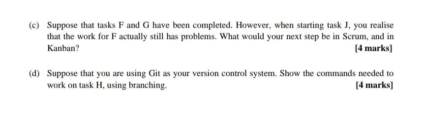 management and version control. Consider the following activity-on-node (AON) graph for a