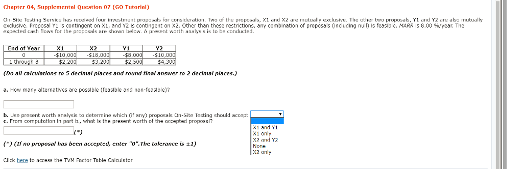 Chapter 04, Supplemental Question 07 (GO Tutorial) On-site Testing Service has