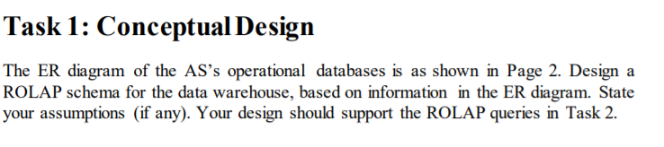 Sinama (AS). The CEO of AS wants to build a data warehouse