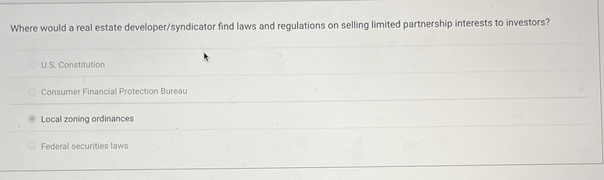  Where would a real estate developer/syndicator find laws and regulations on